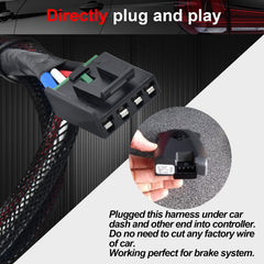 RED WOLF direct-fit under-dash harness simplifies installation with no wire splicing.