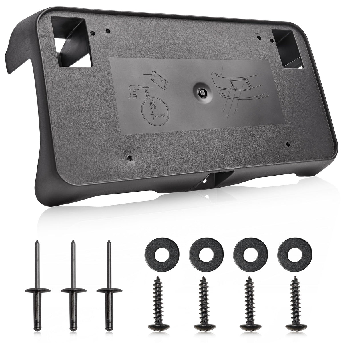 RED WOLF front license plate bracket for Chevy Silverado 2016-2018 secures your plate