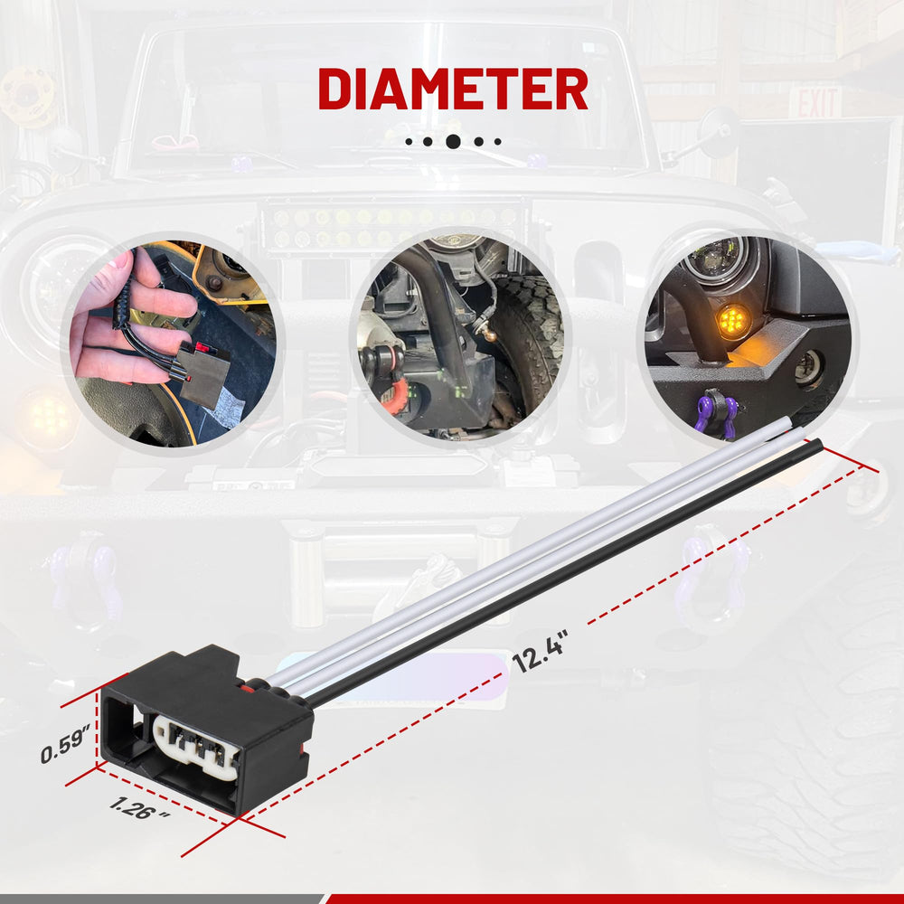 RED WOLF includes connectors and heat shrink for clean, durable connections