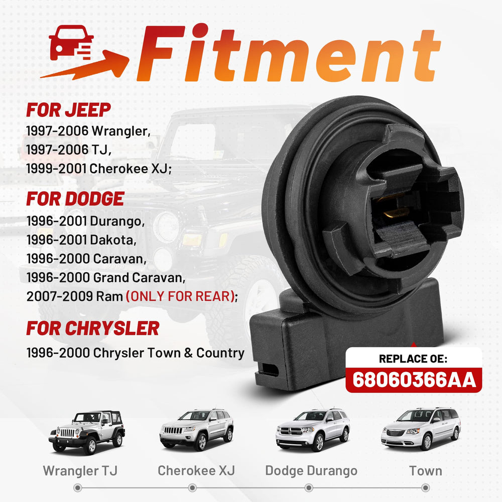 Red Wolf front marker light connector with durable build for reliable signals.