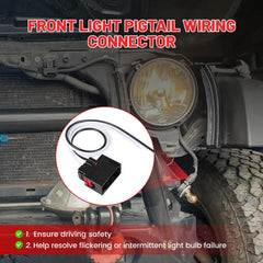 RED WOLF front turn signal harness JK-68065016AB simplifies Wrangler replacement