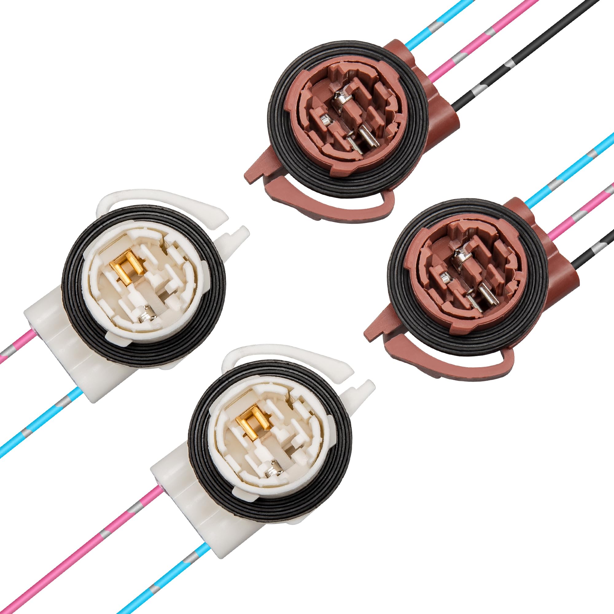 Red Wolf harness-pigtail front view shows easy plug-and-play installation