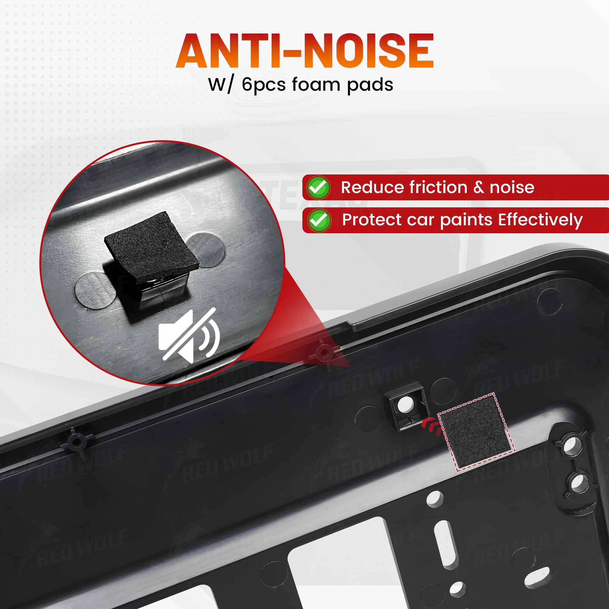Red Wolf installation screws and accessories simplify mounting with no extra hardware.