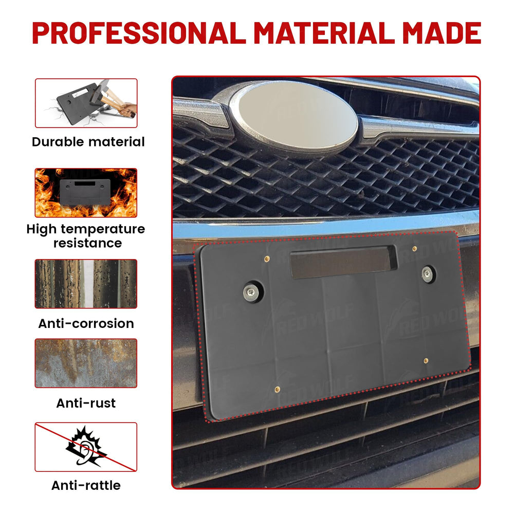Red Wolf 6x12 inch front plate bracket fits standard plates