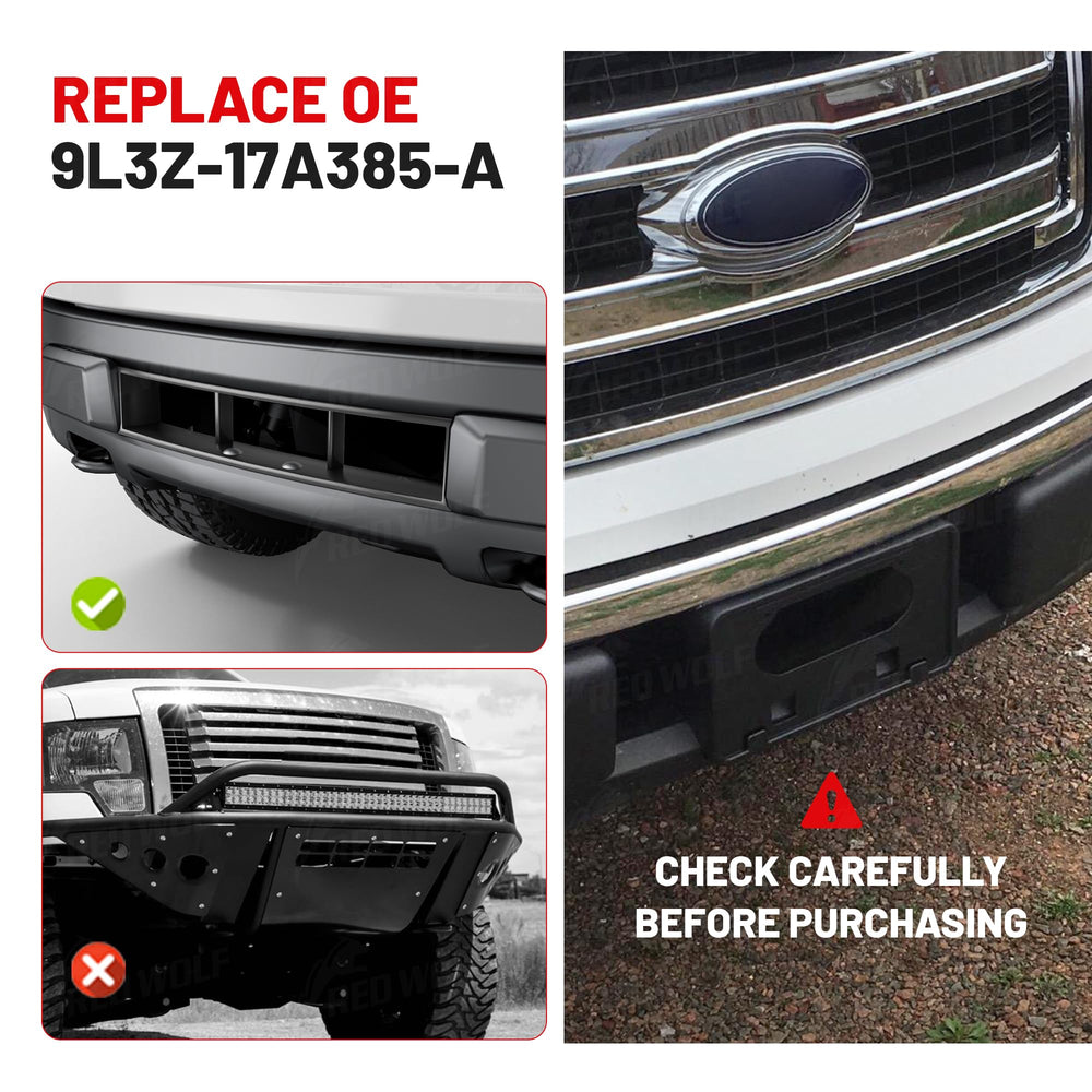 Red Wolf license plate screws and washers included for easy installation.