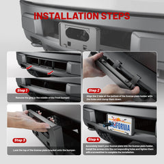 Note about plastic grille removal for proper fit with Red Wolf bracket.