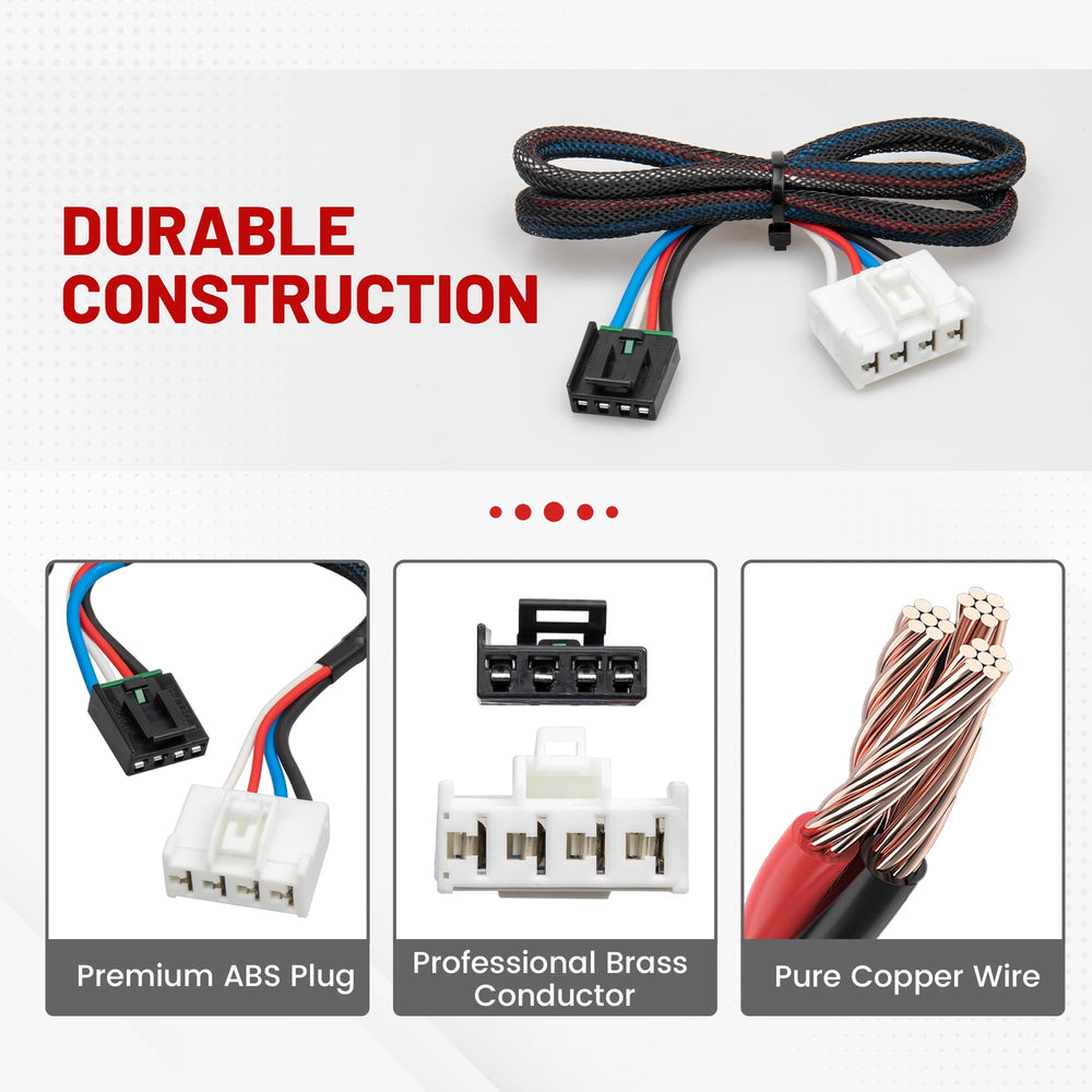 RED WOLF plug-and-play install harness offers quick, tool-free setup.