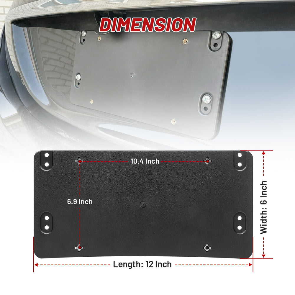 Red Wolf rear license bracket includes mounting screws for quick installation