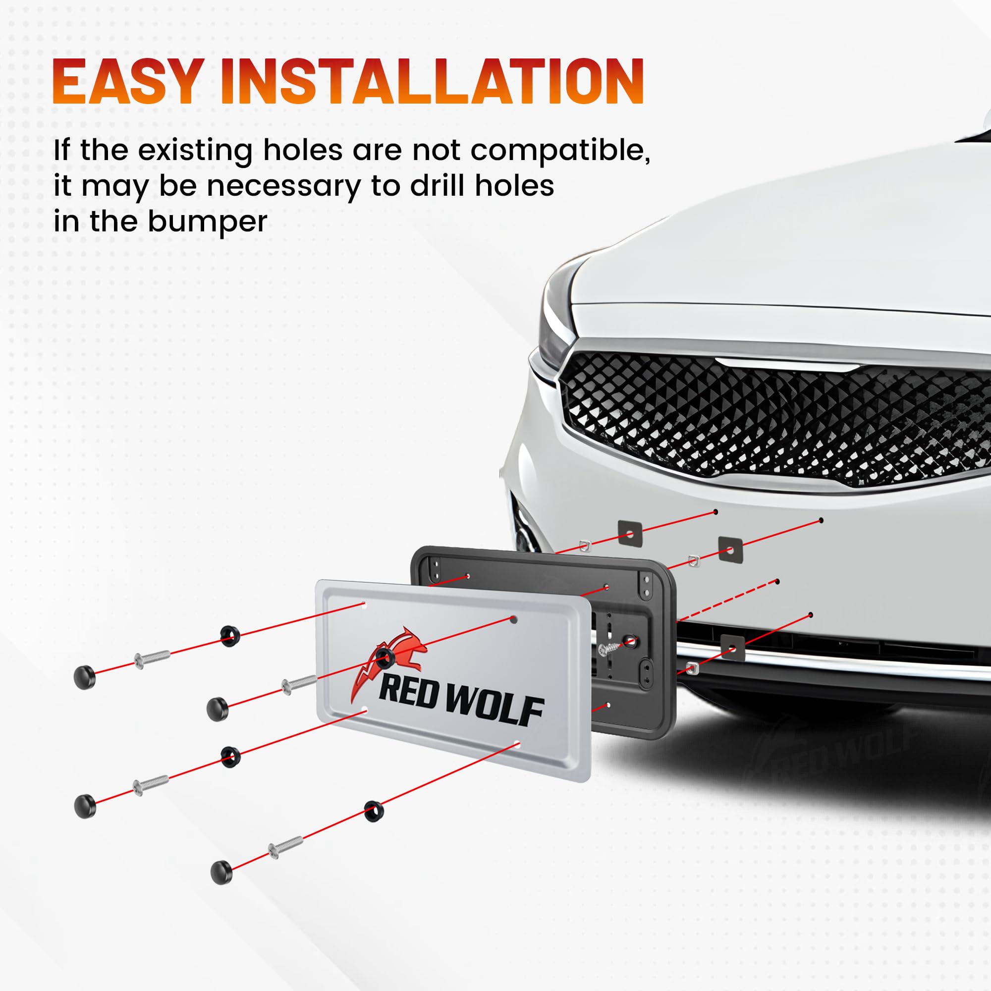 Red Wolf rustproof finish for outdoor durability on any vehicle.