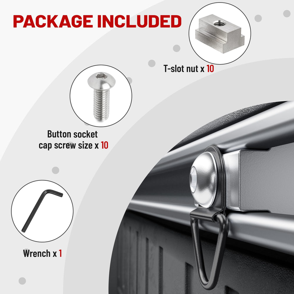 RED WOLF side-storage option adds organized cargo space.
