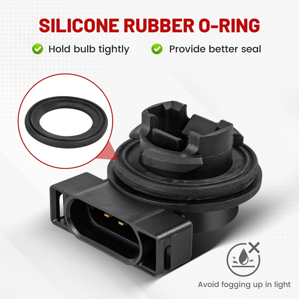 Red Wolf silicone O-ring seal keeps moisture out and bulbs dry.