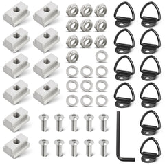RED WOLF T-slot nut 10-pack for secure bed rail mounting