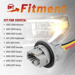RED WOLF Toyota front turn signal harness for multiple models