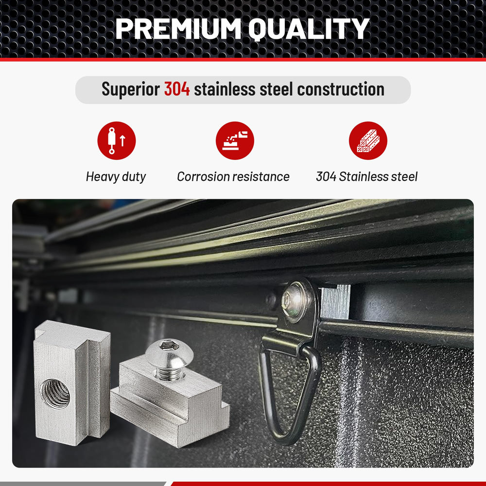 RED WOLF Toyota bed fit supports toolbox mounting without drilling.