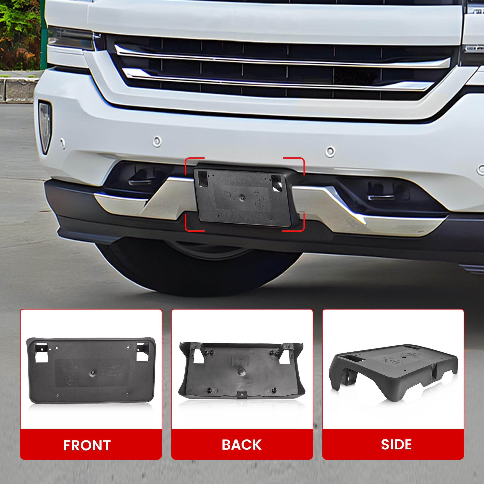 RED WOLF UV-stabilized plastic bracket resists fading in sun and weather