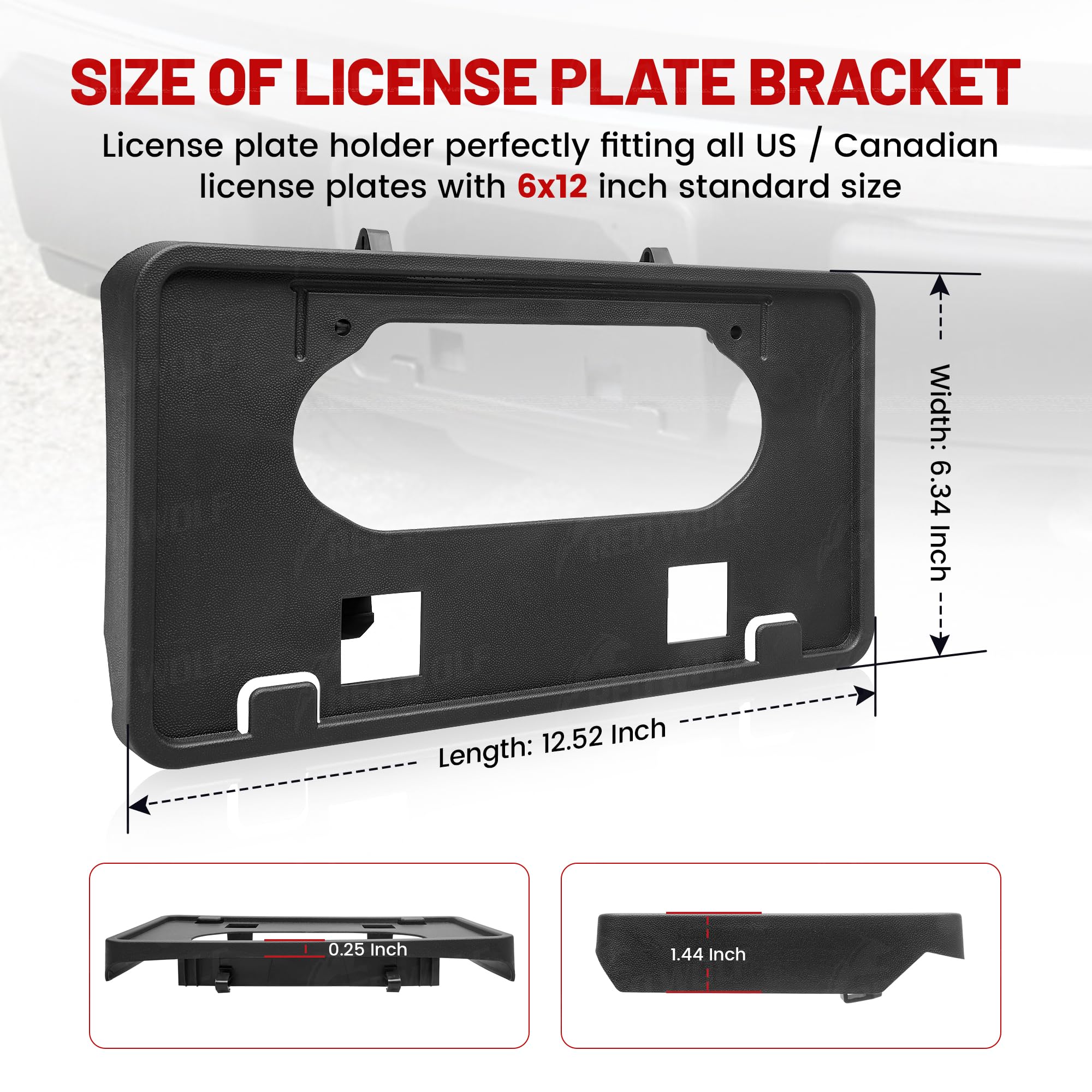 Red Wolf UV-stable plastic bracket resists fading and weathering.
