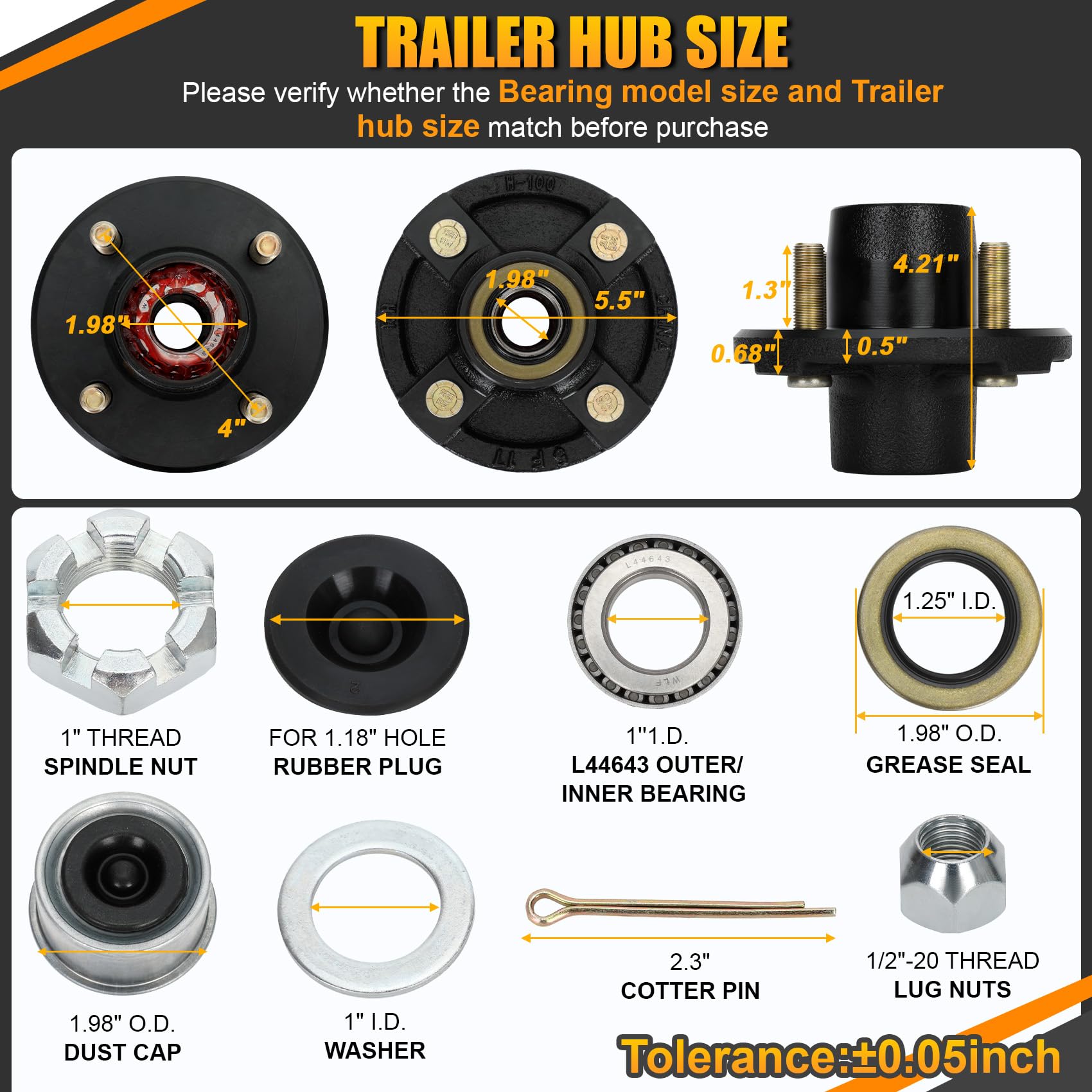 Redants dust caps and grease seals protect bearings on the road