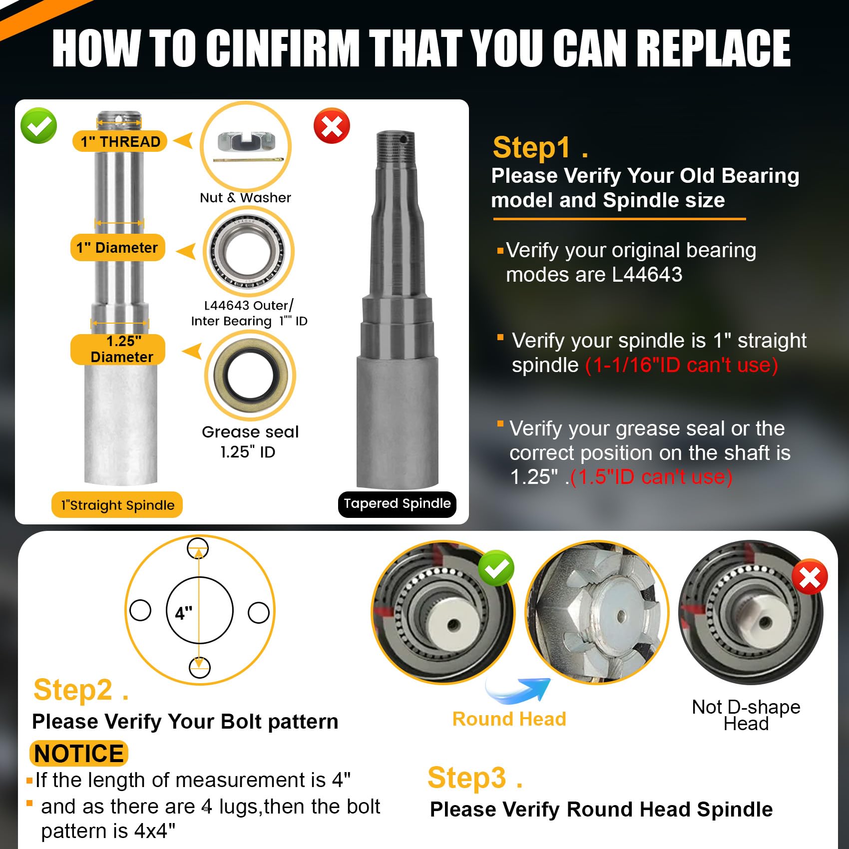 Redants hub kit with preinstalled bearings for quick setup