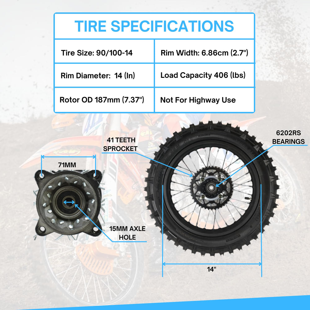 RedCap 6202RS bearings ensure smooth rotation on rugged trails
