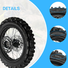 RedCap alloy rim with 32 spokes for durability and balance