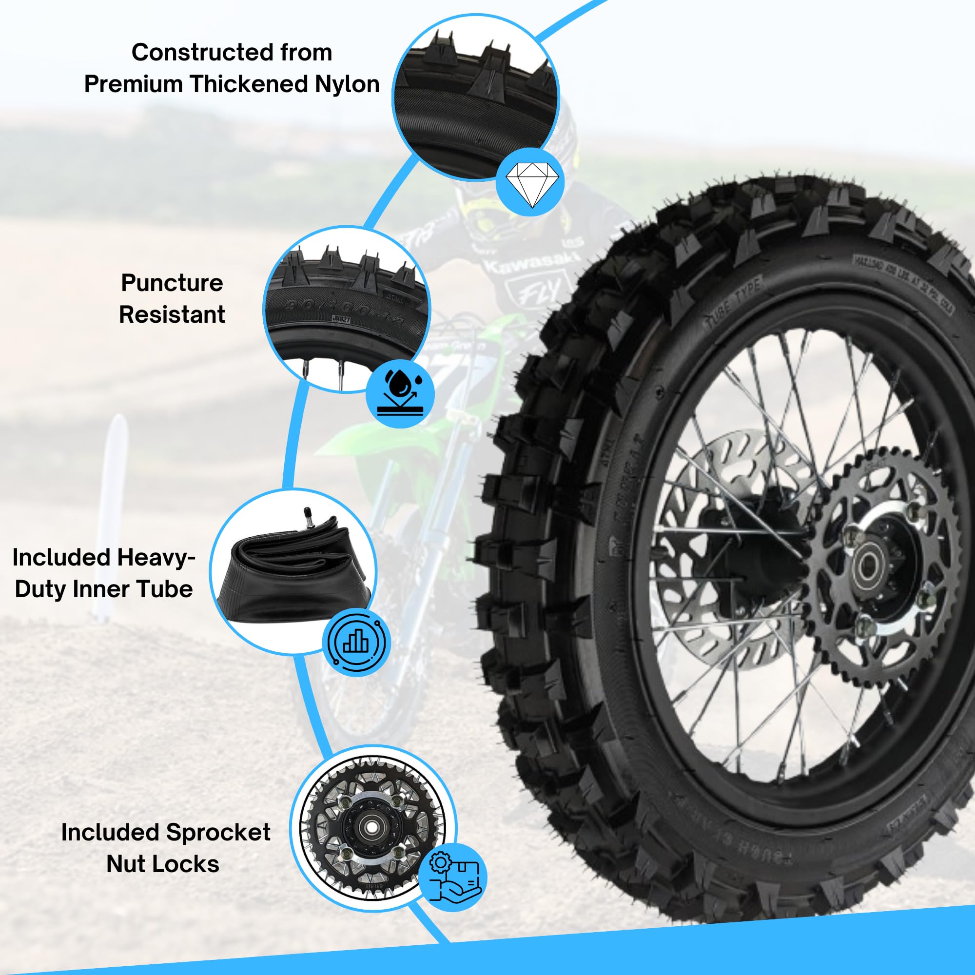 RedCap brake rotor and sprocket provide smooth, reliable braking performance
