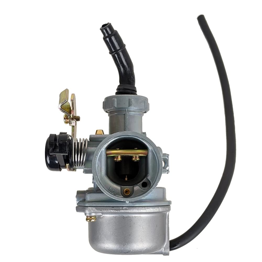Filter-side 38mm port on RedCap PZ22 carburetor for easy access and maintenance.