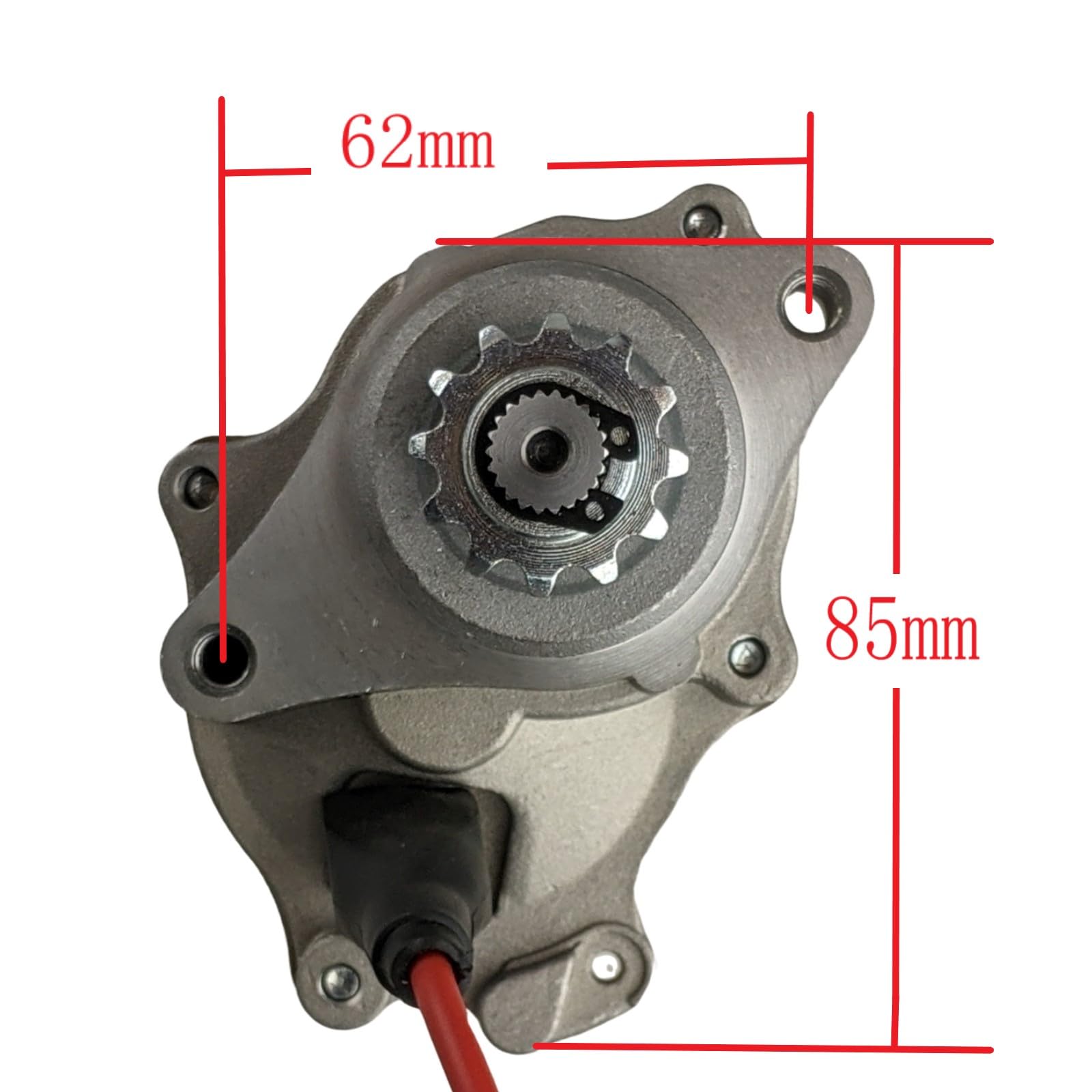 RedCap two-bolt lower-mount starter top-angle view highlighting design