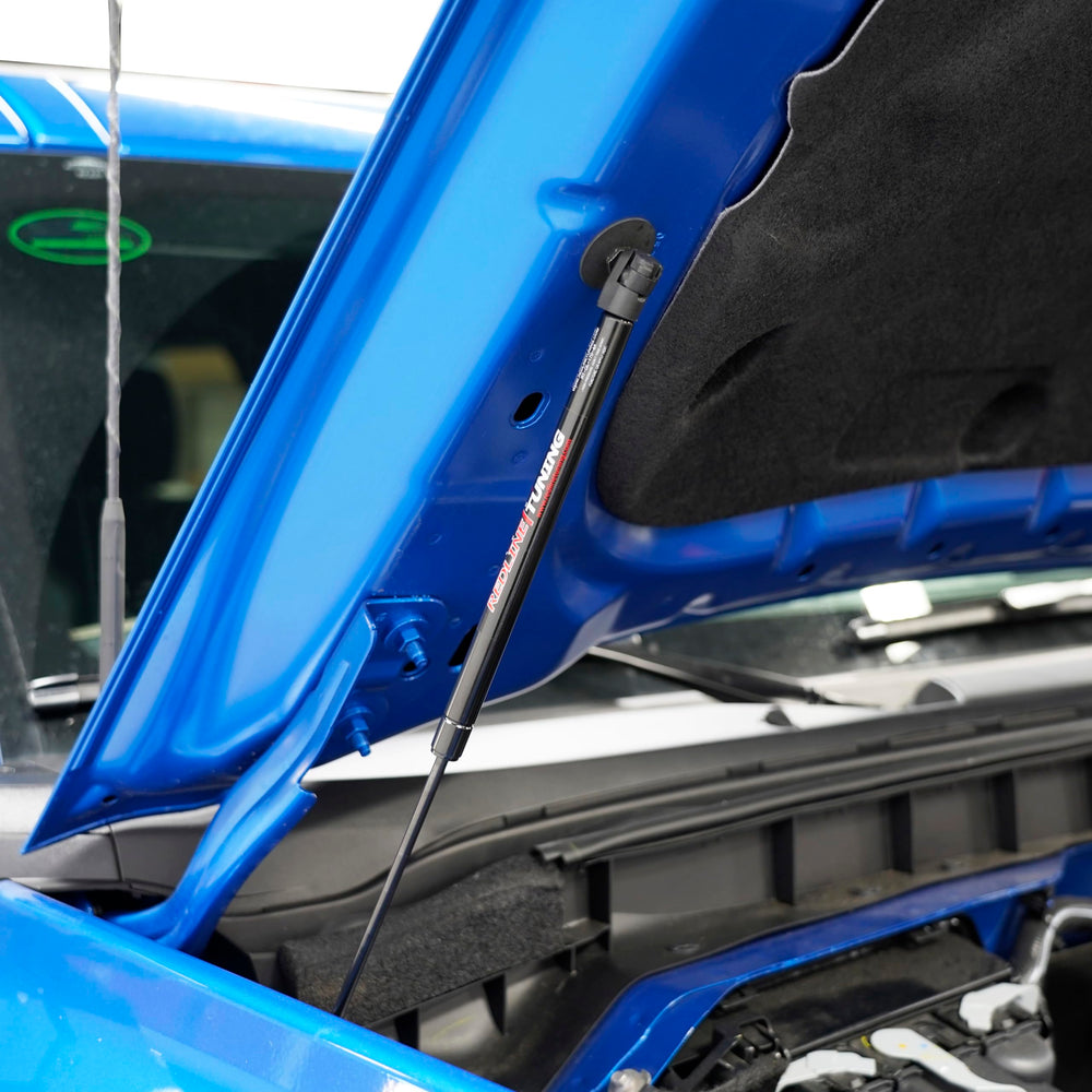 Engine bay after Maxlift Plus installation shows clean view.