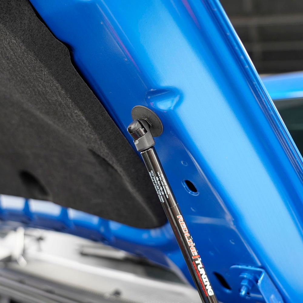 Bolt-in Quicklift installation for Bronco, no drilling required.