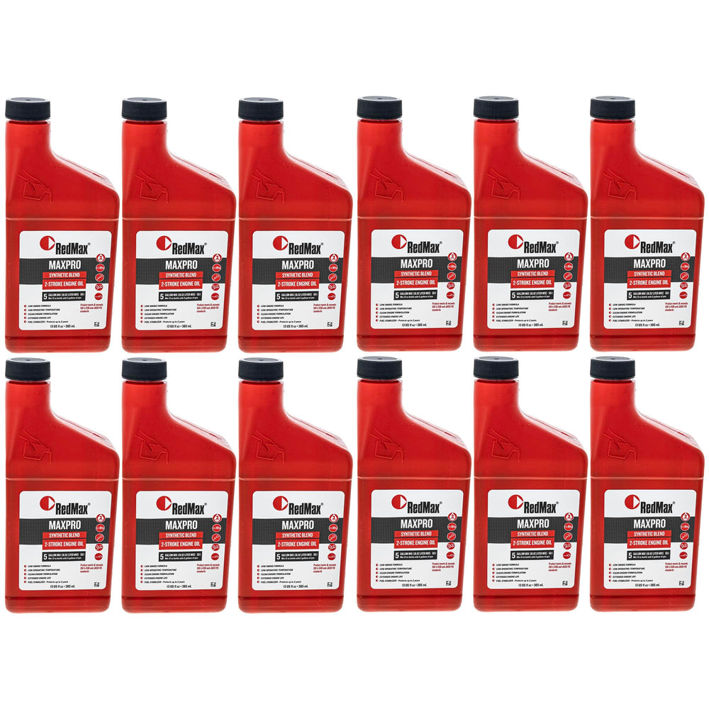RedMax MaxLife 2-Cycle Oil bottle for easy 50:1 mix and starts
