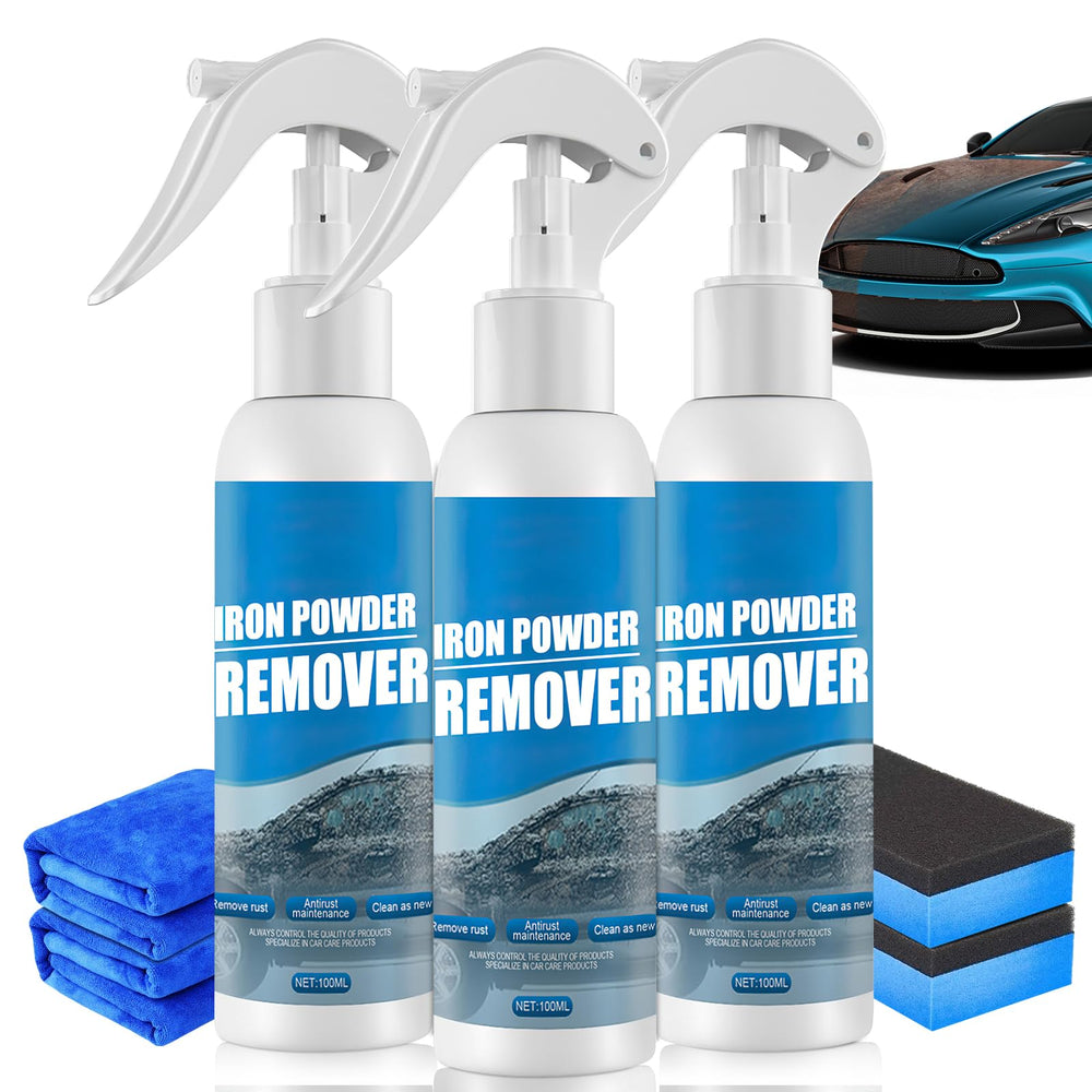 Rednow spray-on rust remover close-up demonstrates quick rust removal on metal.