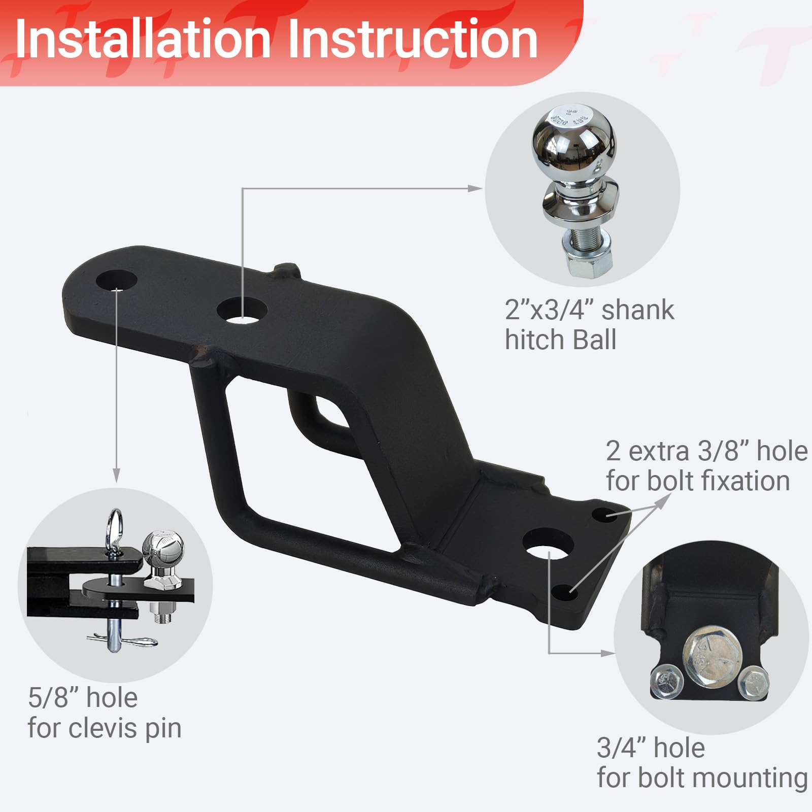 REDTEE 3-in-1 mounting options highlighted for quick setup.