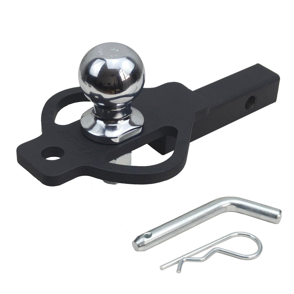 Redtee ATV/UTV hitch ball mount with 2in ball for secure towing