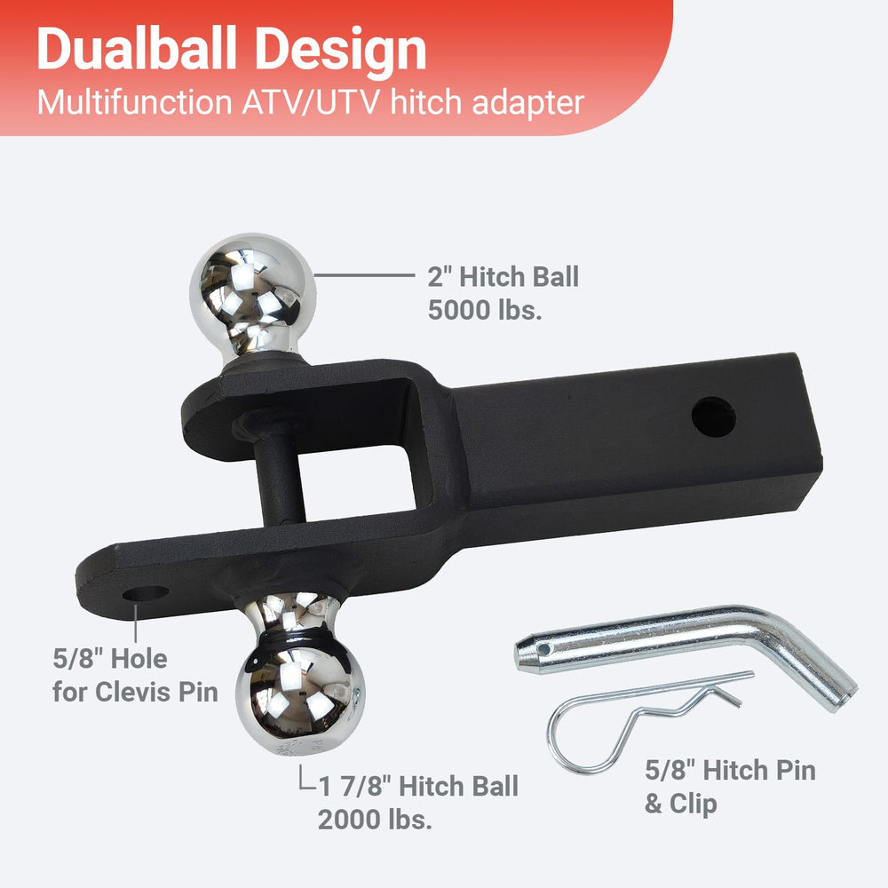 REDTEE square-shank fits 2-inch receivers for easy installation.