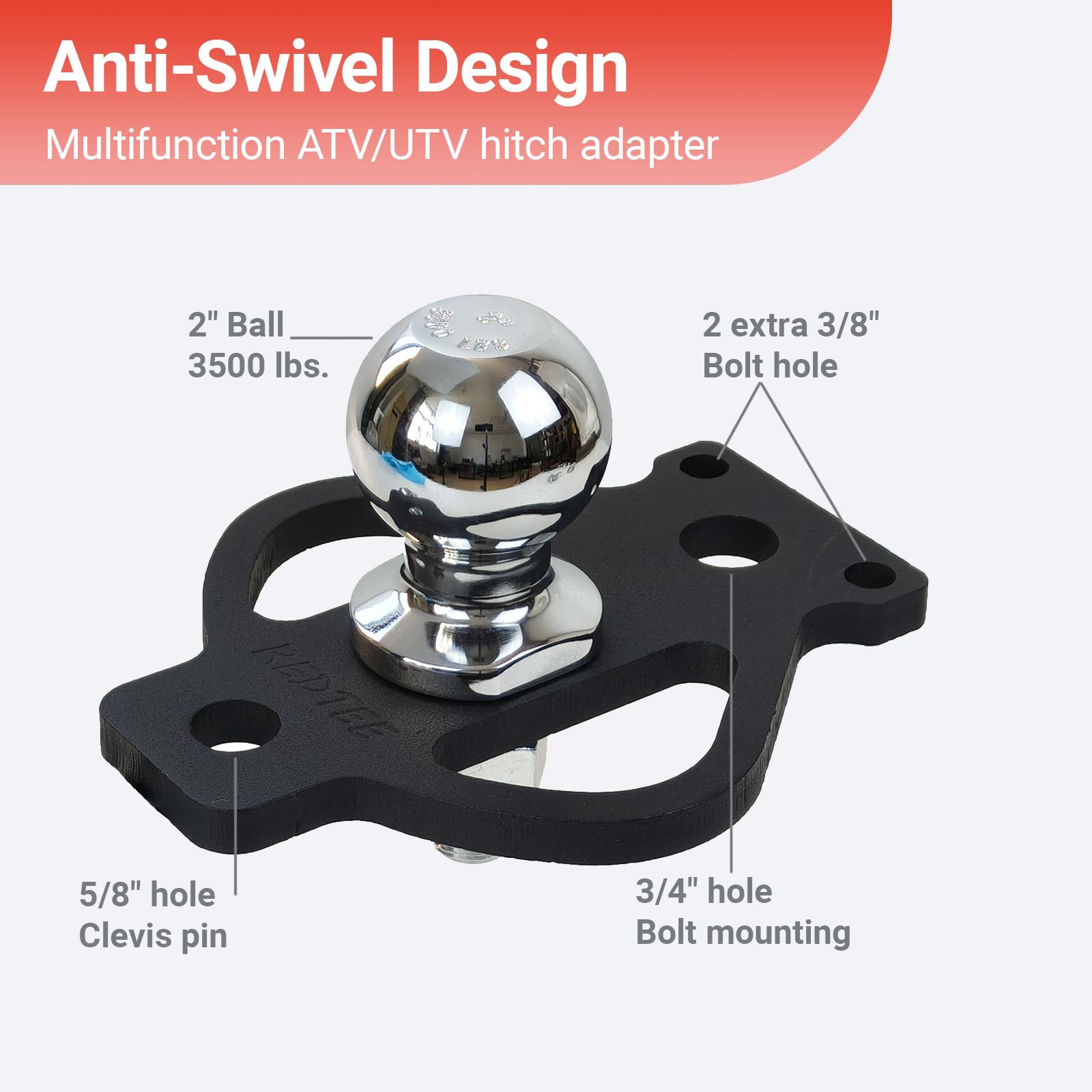 REDTEE bolt-on accessories simplify installation and secure connections.
