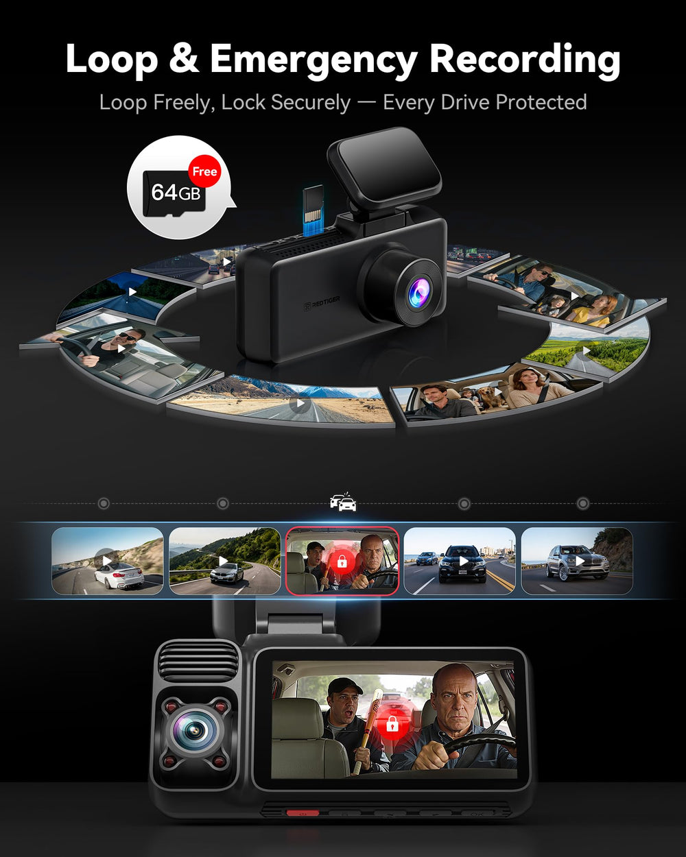 REDTIGER mobile app playing video with GPS map for fast evidence access