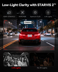 REDTIGER rear camera mounted on back window providing rear-view protection