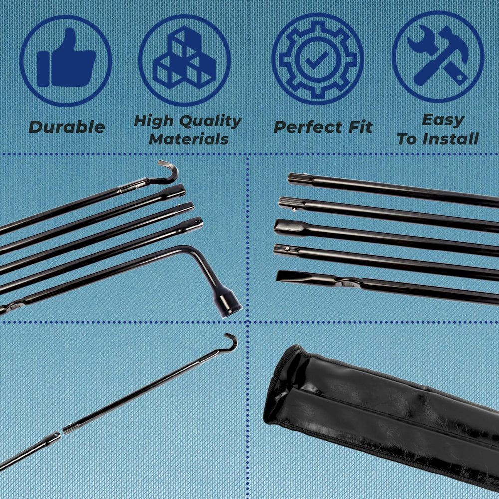 Reeauto hook segment included for versatile tire removal tasks.