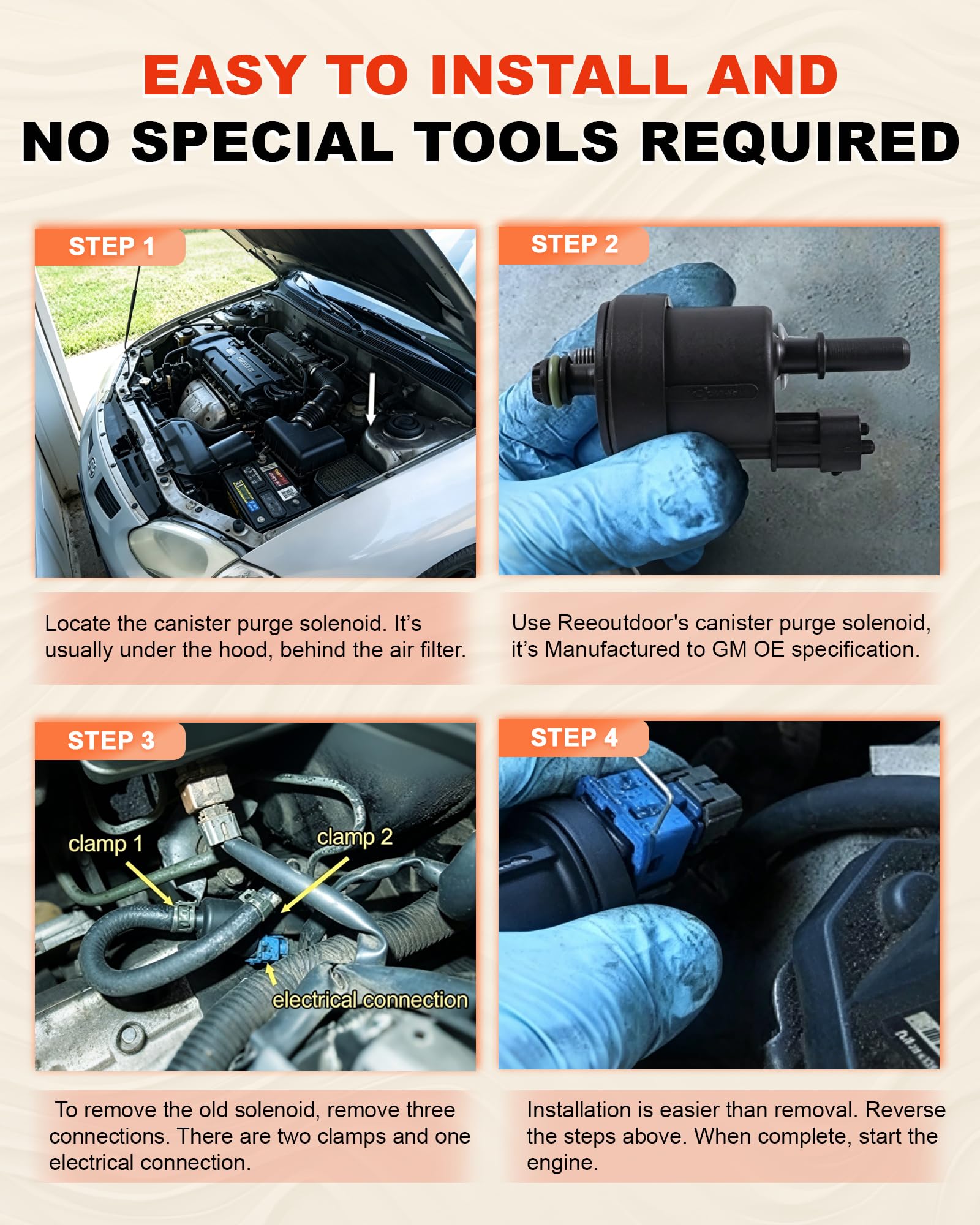 Reeauto purge valve for Cadillac SRX preserving emissions system integrity