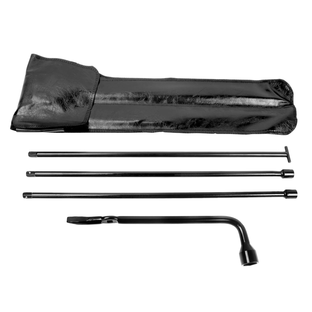 Reeauto spare tire tool kit carrying case keeps tools organized for roadside changes.