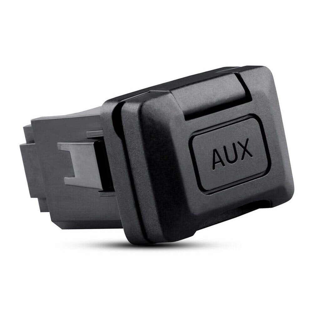Reeoutdoor aux port for Civic 8th Gen demonstrates plug-and-play compatibility in dash