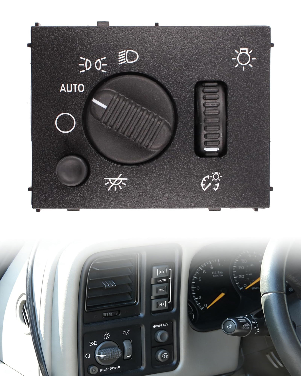 Reeoutdoor headlight dimmer switch for Silverado enabling smooth night driving.