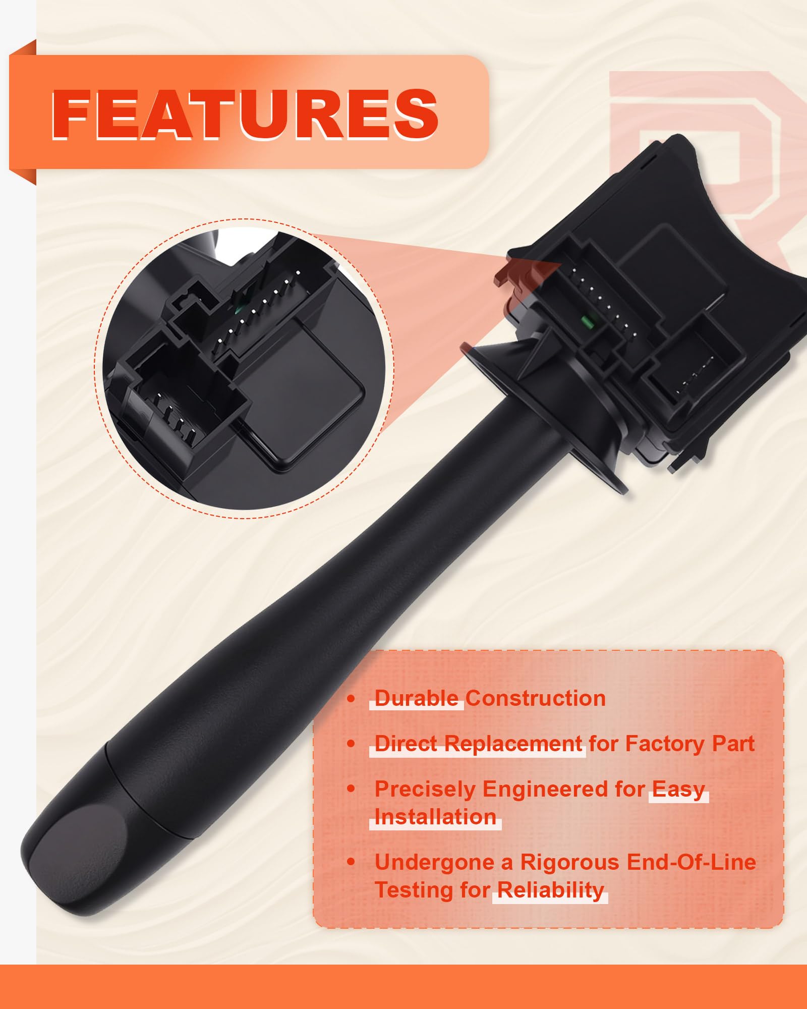 Reeoutdoor Multifunction switch supports turn signal and headlight controls