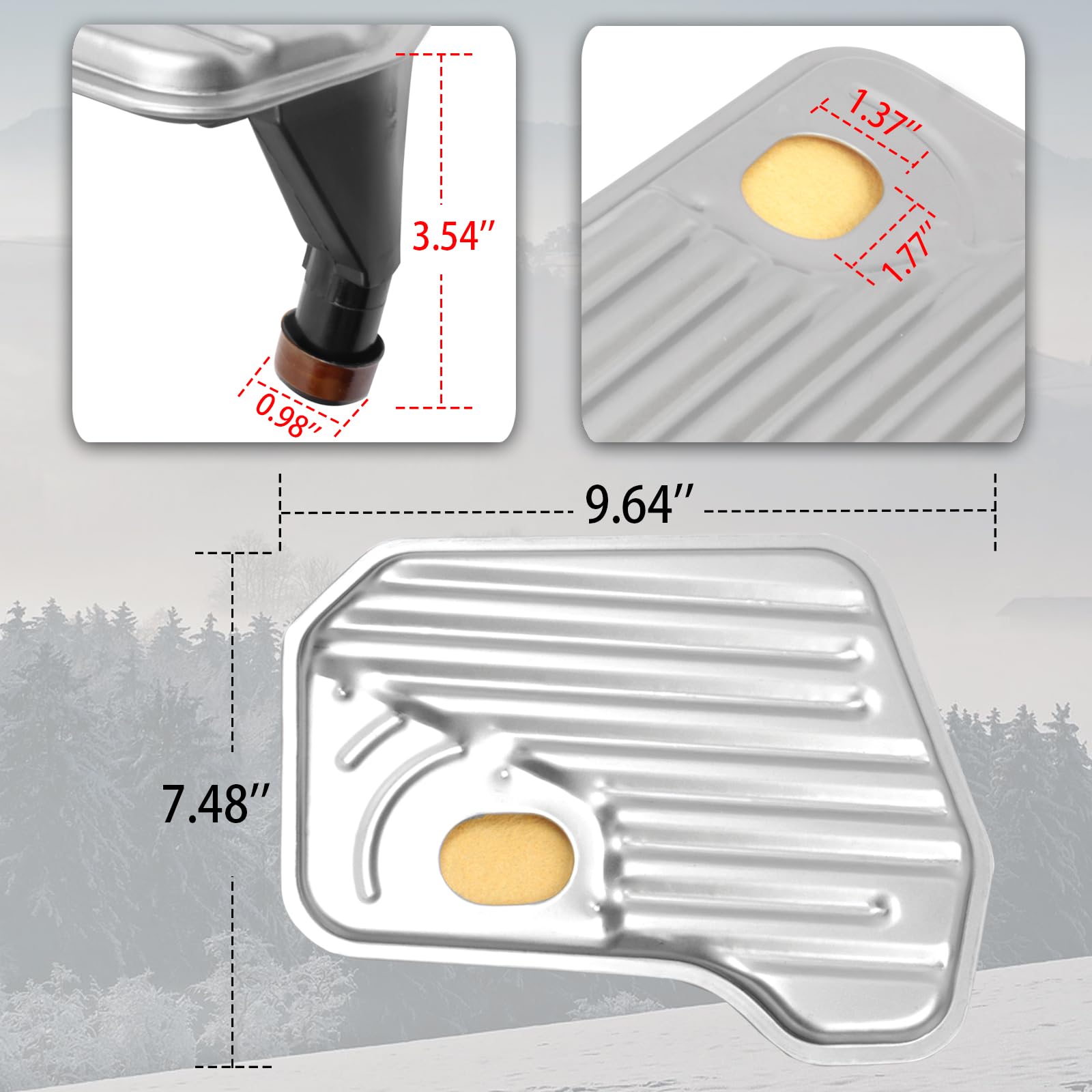 Reeoutdoor packaged filter and gasket simplifies routine transmission care.