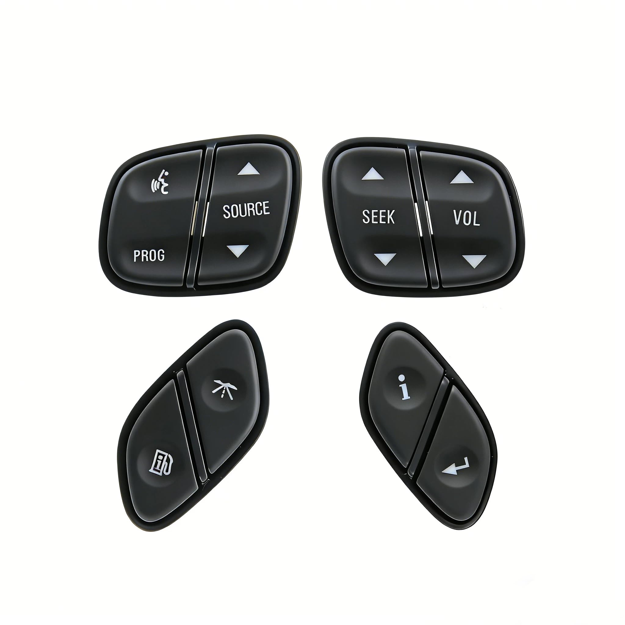 Reeoutdoor steering wheel control four-button set front view for quick in-dash access.