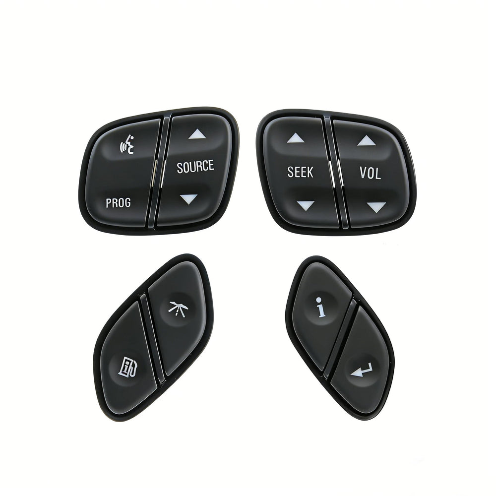 Reeoutdoor steering wheel control four-button set front view for quick in-dash access.