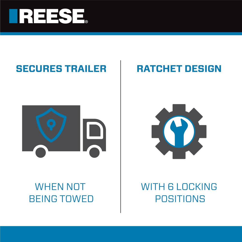 REESE Towpower yellow coating enhances visibility and theft deterrence