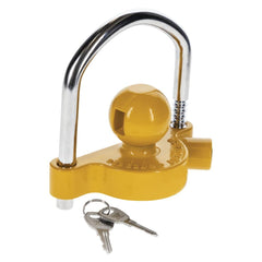 REESE Towpower 72783 coupler lock in yellow for visible protection against theft