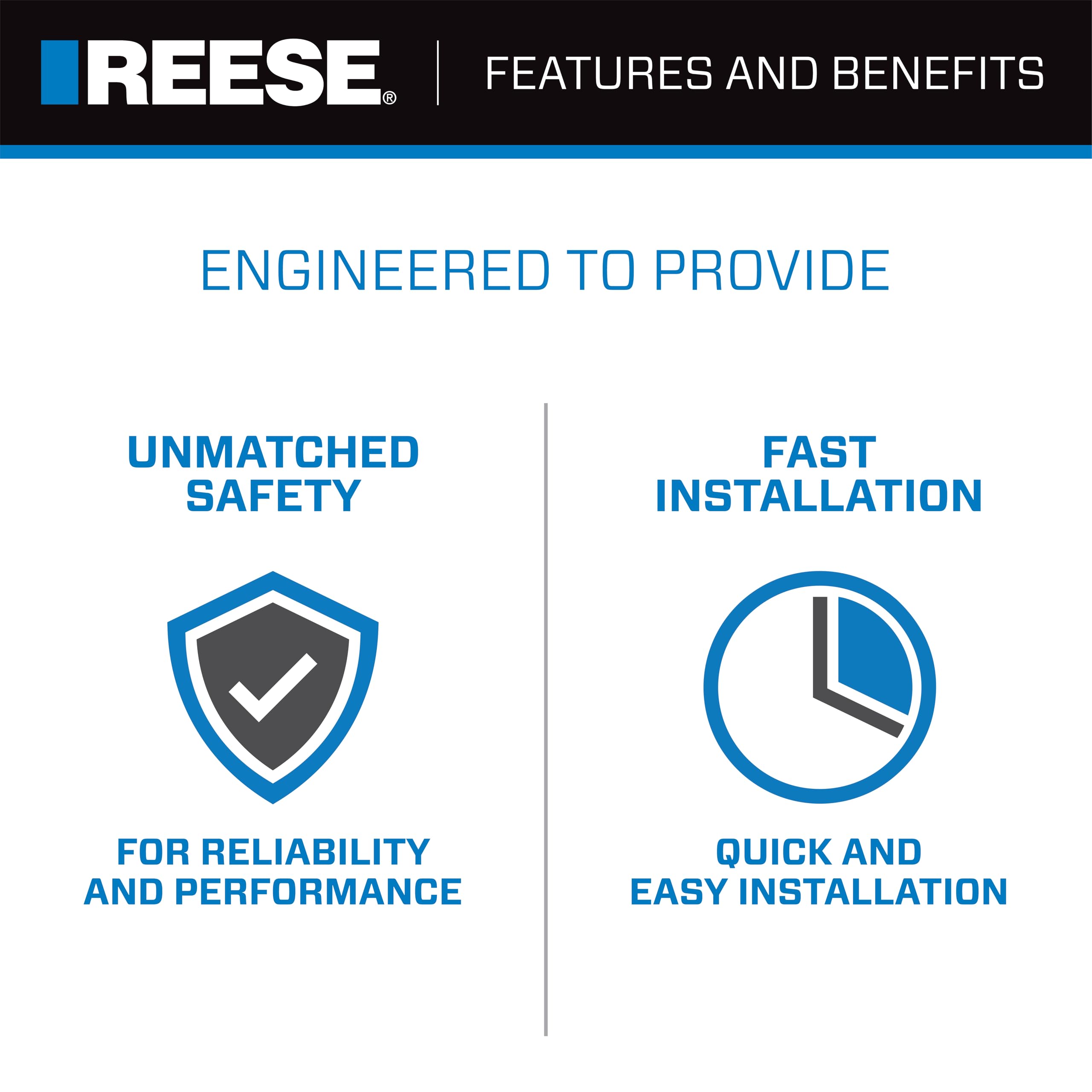 REESE Towpower lube plate demonstrating grease-free, clean installation