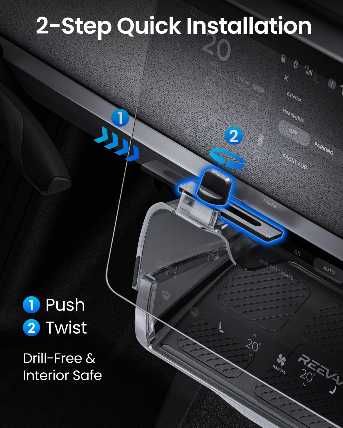 REEVAA compatible with 2020-2026 Model Y for Juniper and standard interiors